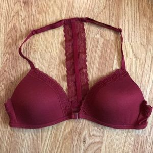 Maroon bra